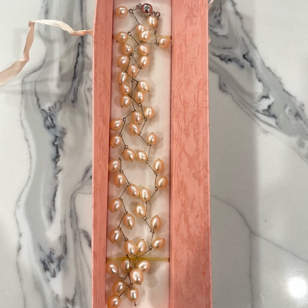 Beautiful real pearl necklace - Picture 2 of 3